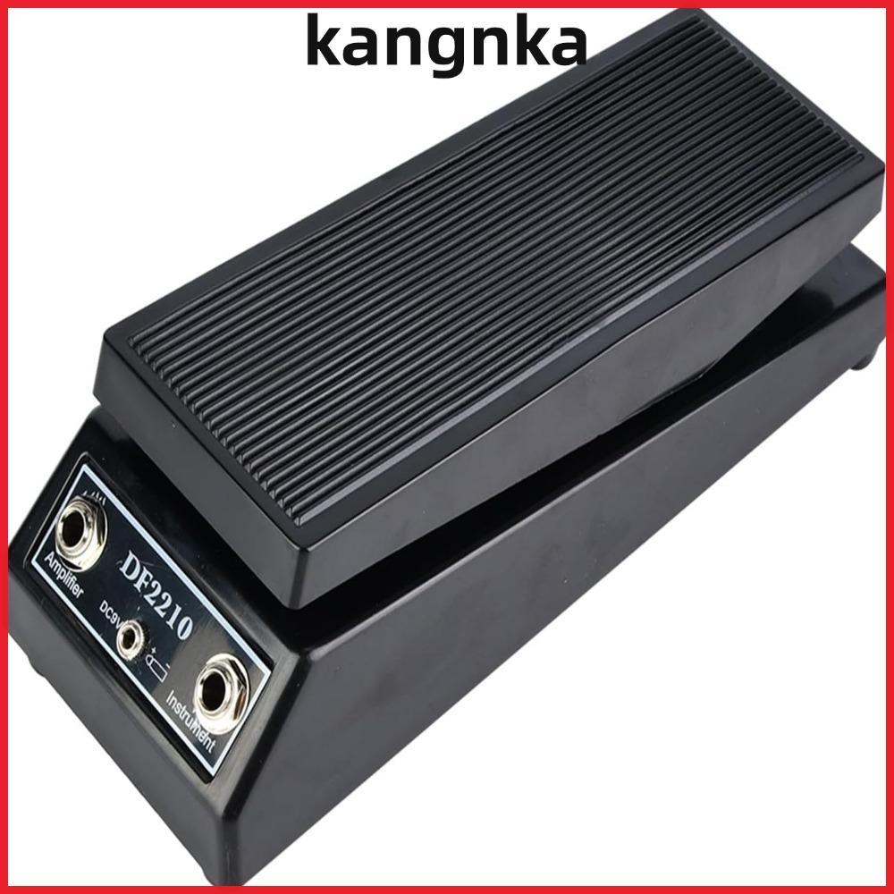 KANGNKA Guitar Wah Pedal, Foot Control PP + Metal Wah Effect Pedal, Classic Multi Wah Stereo Black C