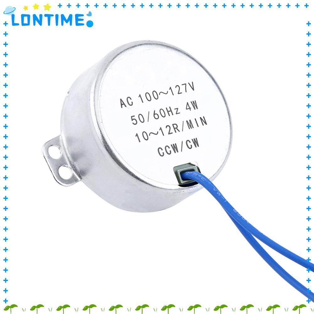LONTIME มอเตอร์ไฟฟ้า AC, 50/60Hz 100-127V AC Synchronous Geared Motor, ที่มีประสิทธิภาพ Ty-50b รุ่น 