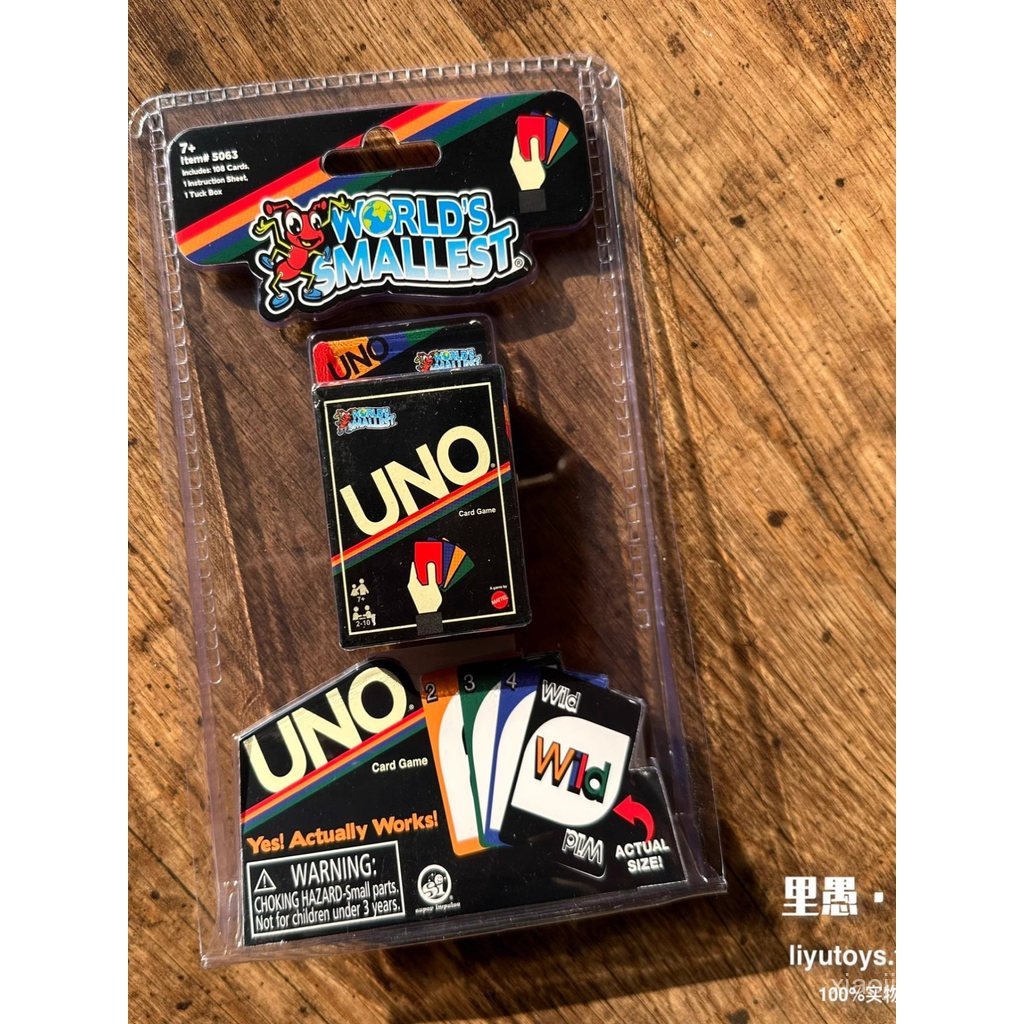 พร้อมสต็อก ของแท้ World zui Miniature Black Box Retro Retro Series uno uno Board Game Card Collectio