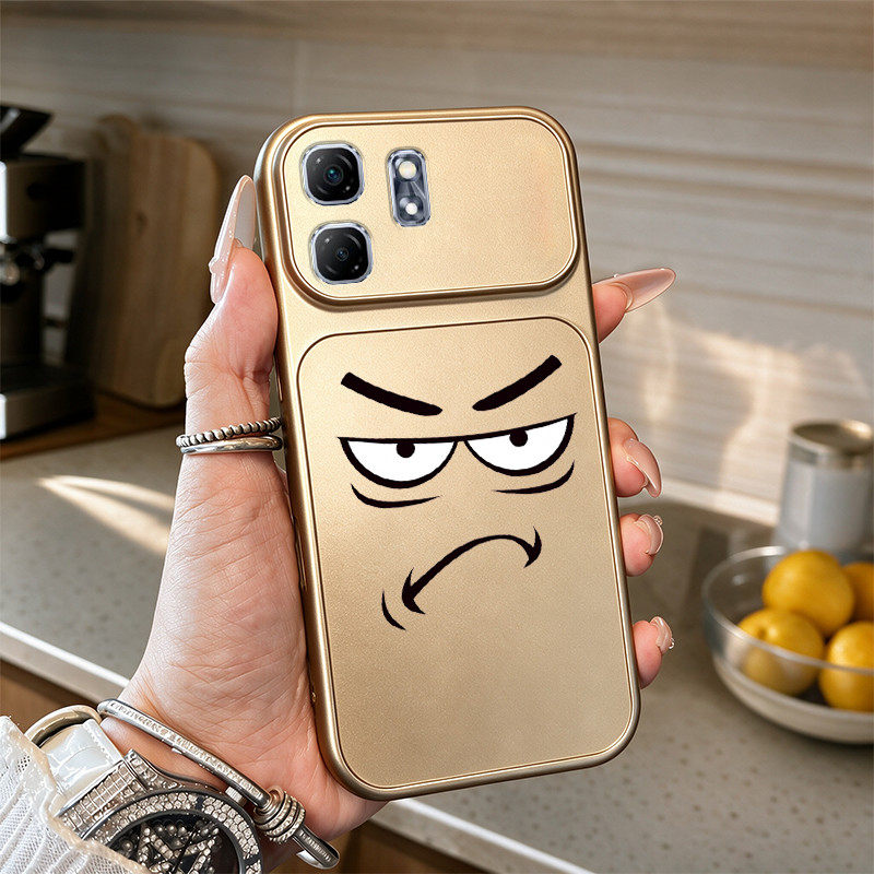 เคสสําหรับ infinix smart 9 infinix 50i 5g 2024 Angry Sever สีเมทัลลิคเคสโทรศัพท์เต็มเลนส์ป้องกัน JSQ