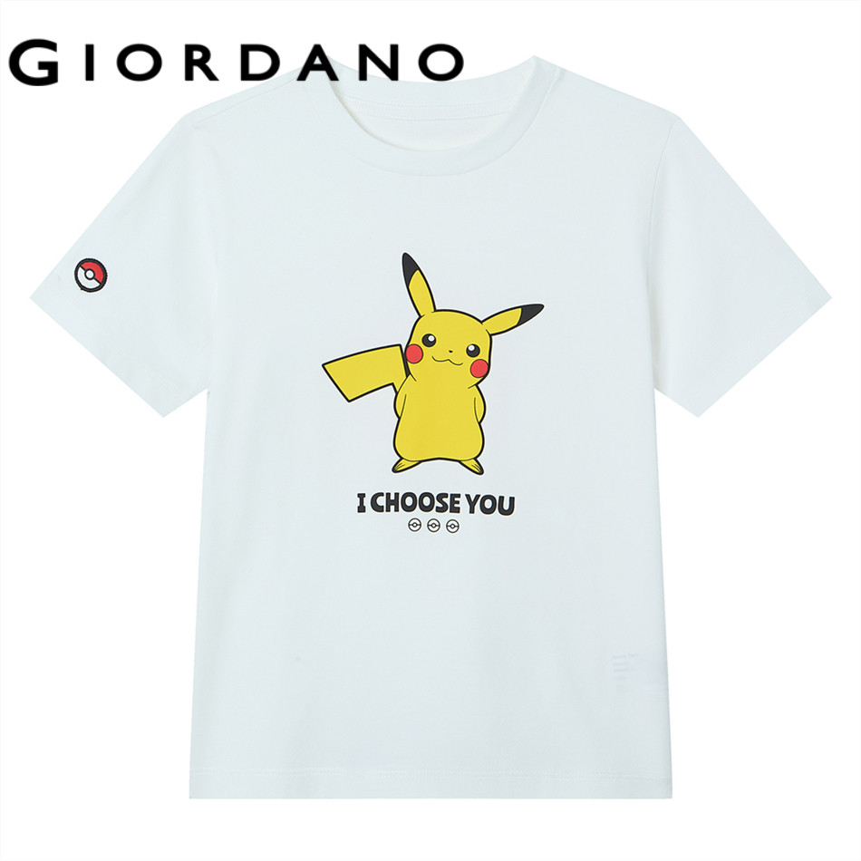 GIORDANO تيشيرت أطفال سورونا مطبوع Pokémon — صورة 5