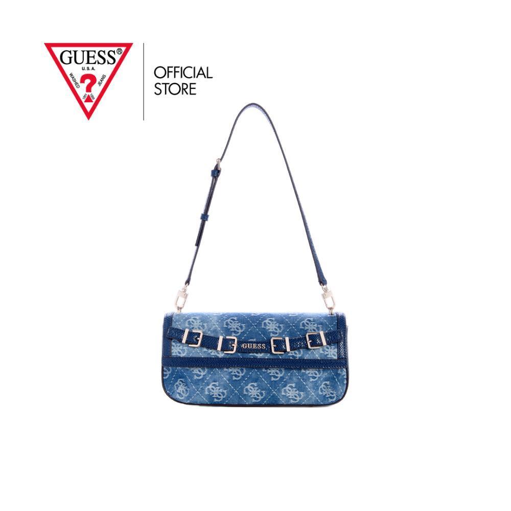 GUESS กระเป๋า รุ่น DG990919 DOVIE FLAP SHOULDER BAG สีฟ้า