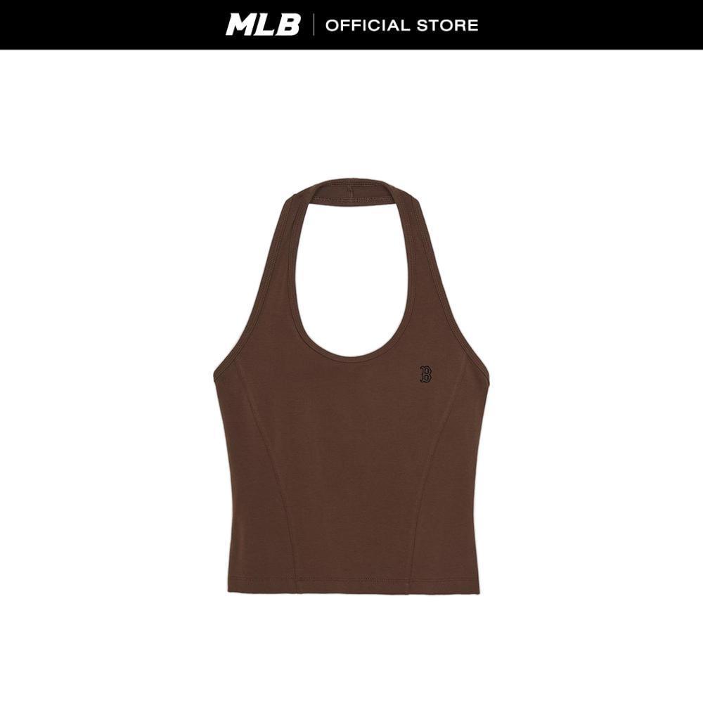 MLB เสื้อคล้องคอ ผู้หญิง Halterneck Sleeveless T-Shirt รุ่น 3FTOB6063 43BRN สีน้ำตาล