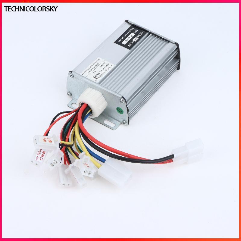 Technicolorsky 1 ชุด 36V 1000W แปรง E-Bike Controller & มัลติฟังก์ชั่น Thumb Throttle Grip Kit สําหร