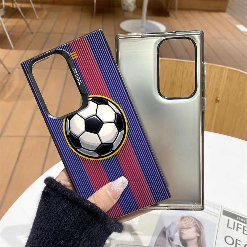 เคสโทรศัพท์ฟุตบอลลายเข้ากันได้กับ Samsung S25Ultra, S24Ultra, M05, S23Plus, S22, A55, A35, F14, A25,