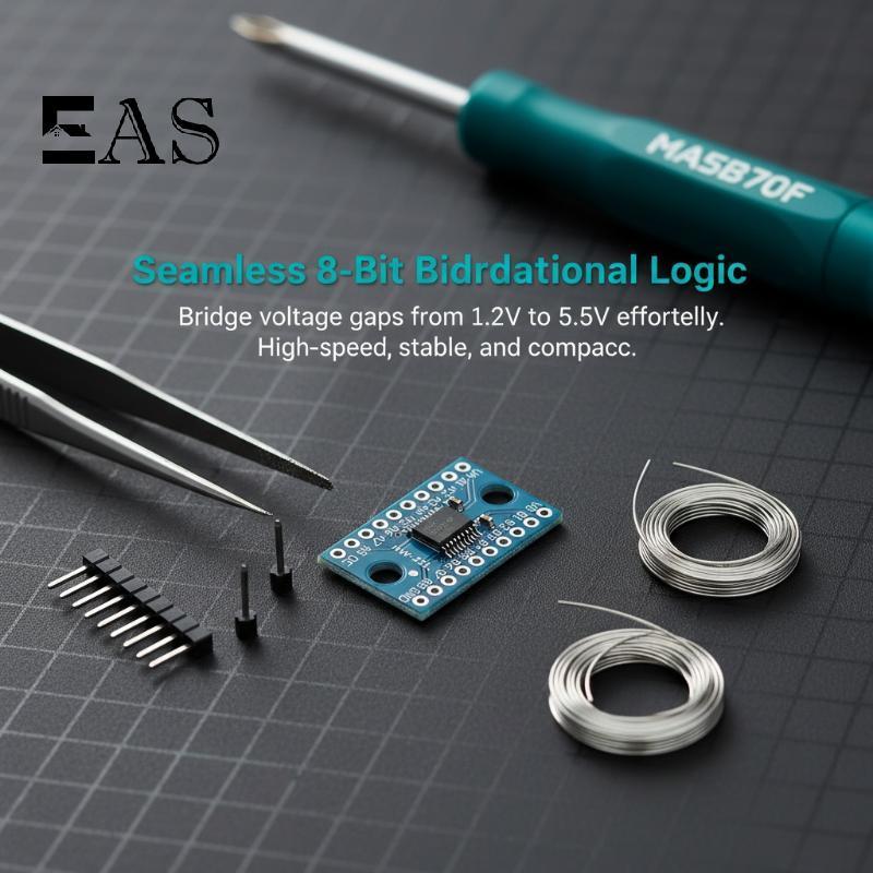 [EA] 8 Channel Logic Level Converter Module Bidirectional HV Step Up Down Board สําหรับ Microcontrol