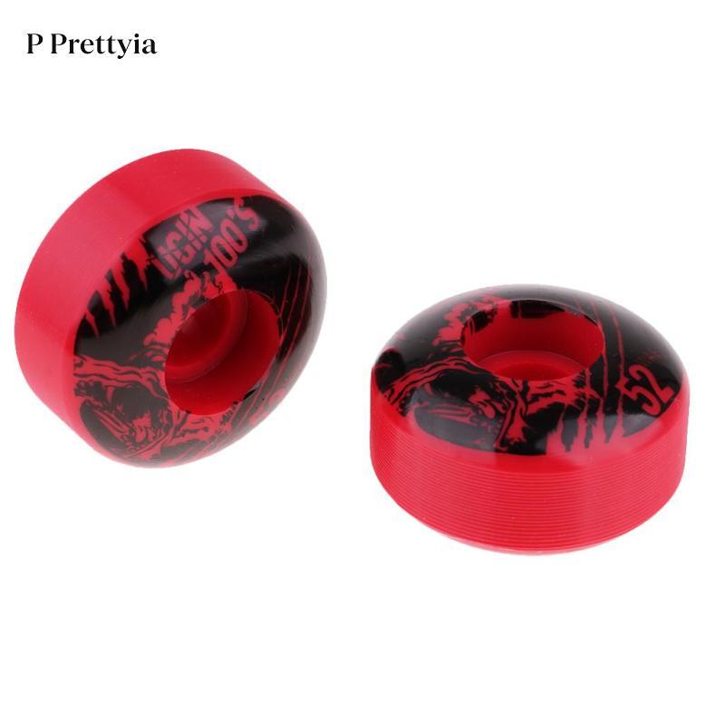 P Prettyia 4 ชิ้นคุณภาพสูง 4 ชิ้น/เซ็ต 52x30 มม.ล้อสเก็ตบอร์ดทนทาน PU ล้อ — صورة 3