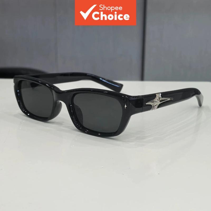 Uv400 แว่นกันแดด Unisex แฟชั่นกรอบสี่เหลี่ยมเกาหลีลําลองอเนกประสงค์