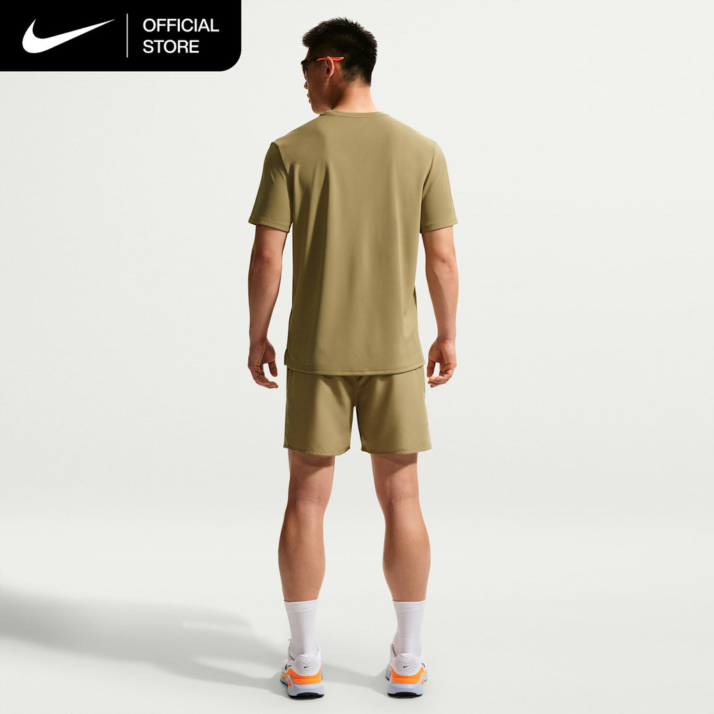 NIKE تيشيرت جري رجالي Miler Dri-FIT بحماية UV — بني — صورة 4