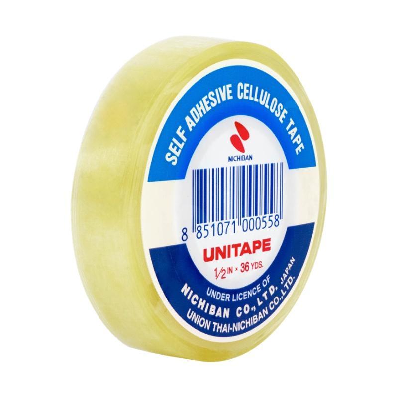 UNITAPE เทปใส แกน 3 นิ้ว สีใส ขนาด 1/2 นิ้ว x 36 หลา (12 ม้วน/แพ็ค) — صورة 3