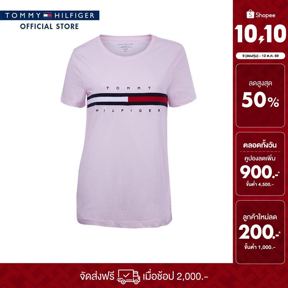 [Special Collection] Tommy Hilfiger เสื้อยืด ผู้หญิง รุ่น 76J4893 TOG - สีชมพู