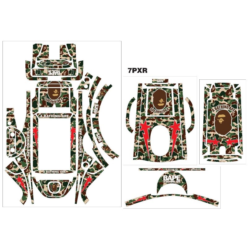 TBS Sanwa M12S/M17 Futaba 7PX/7PXR สติ๊กเกอร์ควบคุมระยะไกล