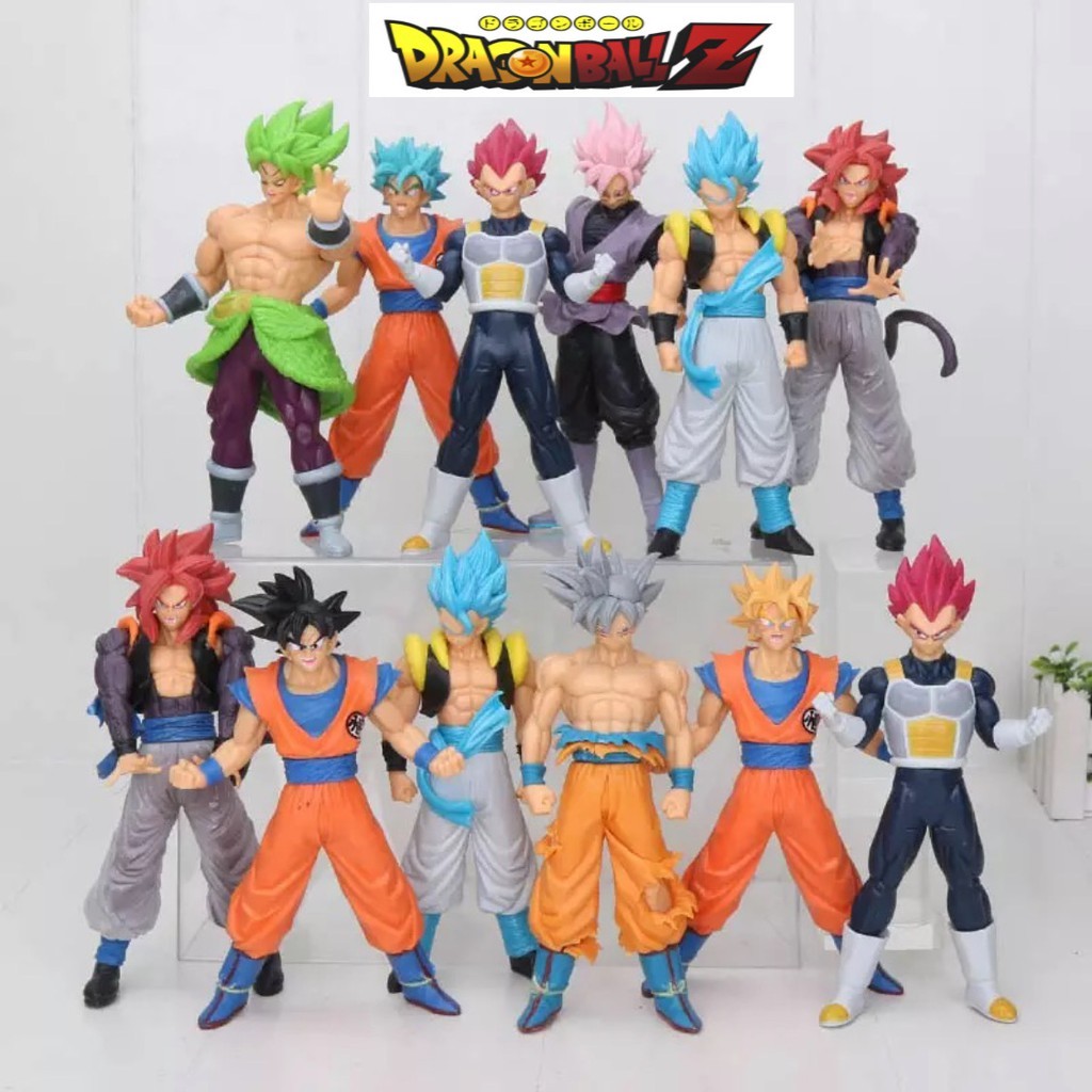 KIBARS47 - ACTION FIGURE DRAGON BALL Z SUPER GOKU SUPER SAIYAN ULTRA INSTING GOGETA VEGETA BROLY JIR