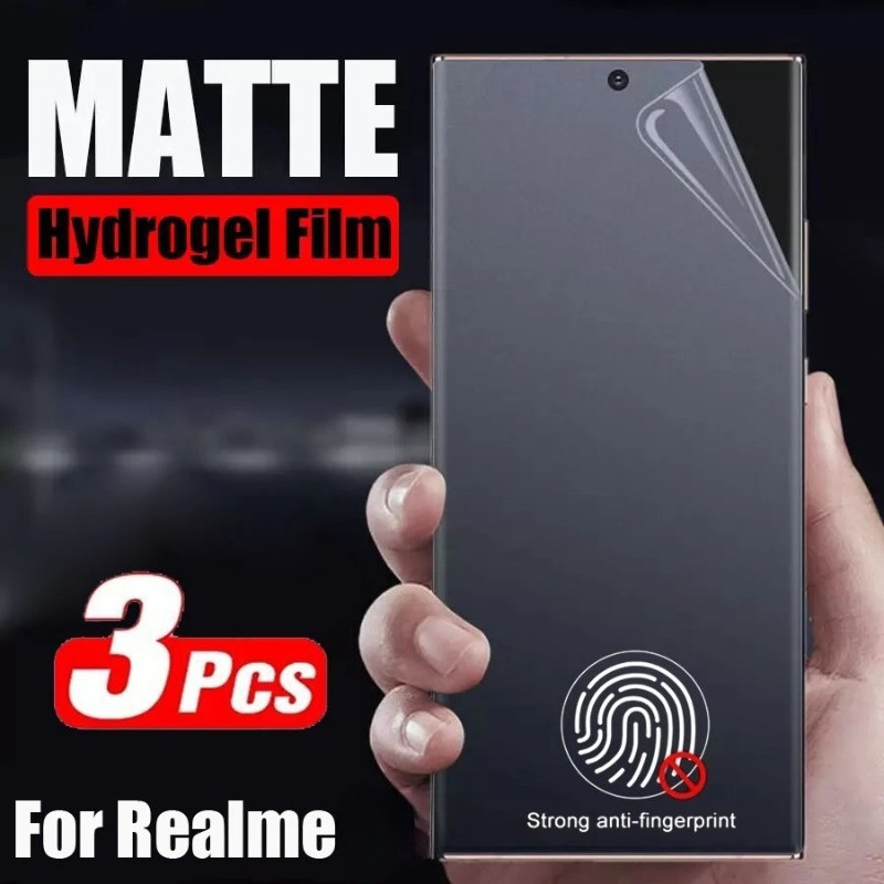 3PCS Matte ยืดหยุ่นฟิล์มไฮโดรเจลสําหรับRealme P4 P3x P3 P2 P1 Pro Ultra Speed Ultra-Thin HD Clear So