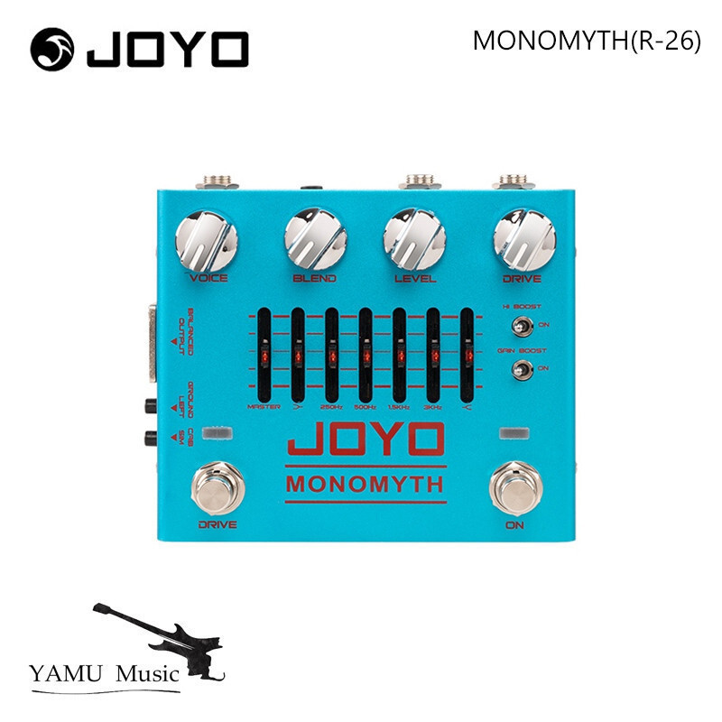 JOYO R26 MONOMYTH เบสกีตาร์เหยียบ Overdrive Amp จําลองผลเหยียบ EQ และลดเสียงรบกวนสําหรับ Bassist กีต