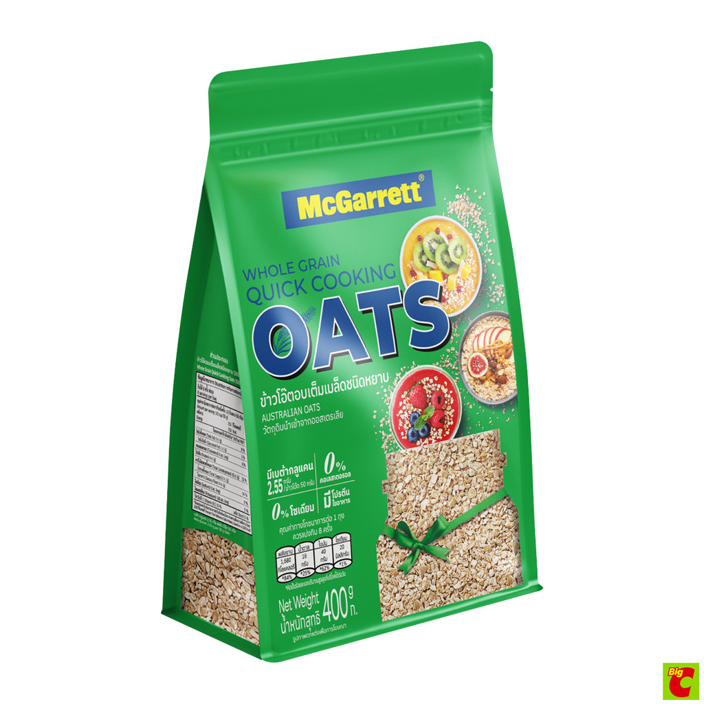 แม็กกาแรต ข้าวโอ๊ตอบแห้ง แบบสุกเร็ว 400 ก.