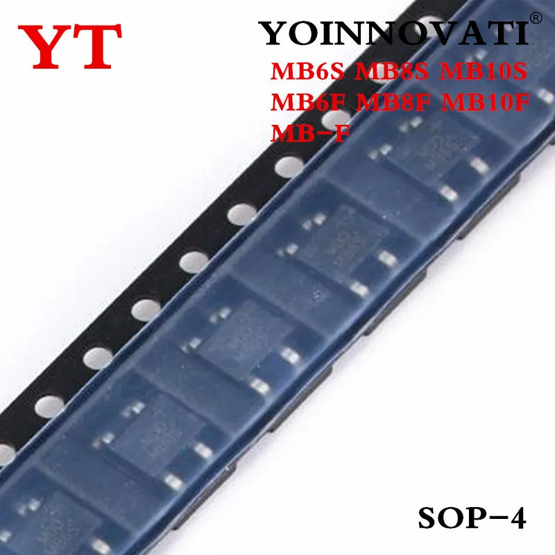 5PCS MB6S MB8S MB10S MB6F MB8F MB10F MB-F SOP4 ชิป ic