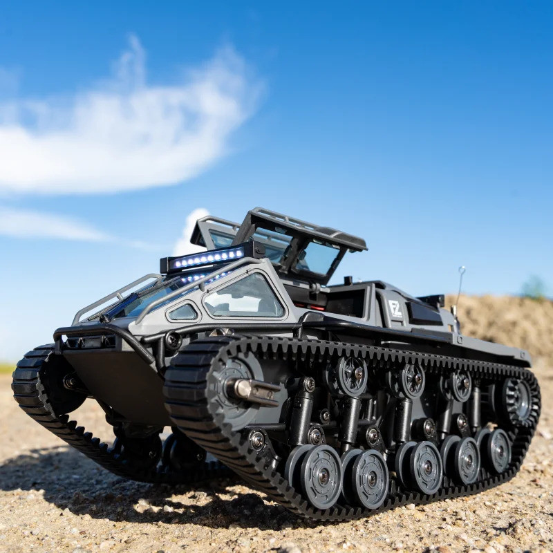 ของเล่นรถ Jjrc C8812 2.4g Full Scale Tracked Tank รุ่นไฟฟ้า Off-road รถ 360° ของขวัญรถดริฟท์หมุนสําห