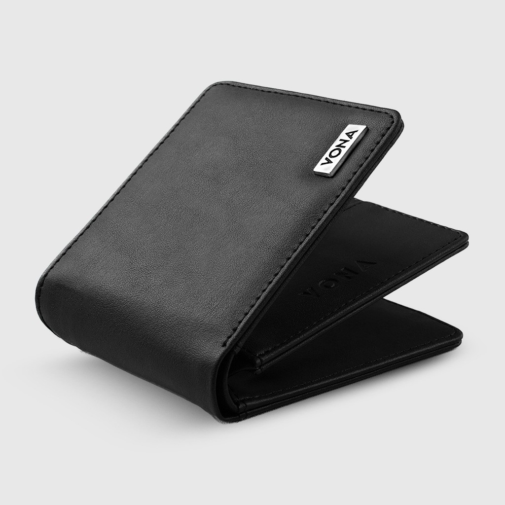 SUNIMPERIOR VONA Loxley Wallet - กระเป๋าสตางค์สั้นพับผู้ชายพร้อมช่องใส่การ์ดเสริม 3 ช่อง หนัง PU ธรร