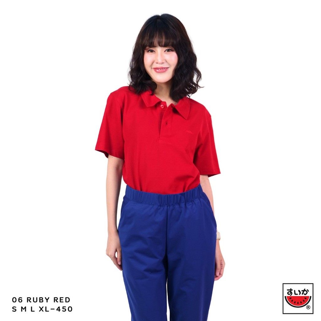 เสื้อแตงโม (SUIKA) - เสื้อคอปกไมโครไฟเบอร์แขนสั้น ทรงUnisex (Micro.M-06 32 62 49 24 71 03) — صورة 4