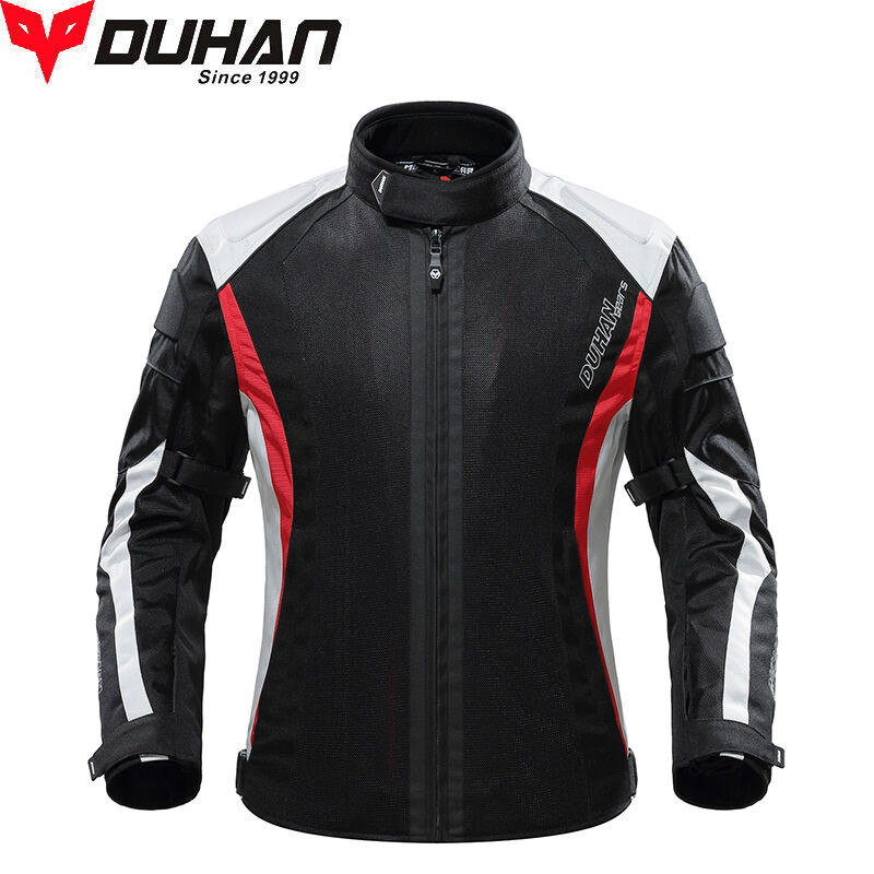 DUHAN D-215 เสื้อแจ็คเก็ตมอเตอร์ไซค์ผู้ชาย ระบายอากาศได้ดี ป้องกันการชน และถอดออกได้ง่าย