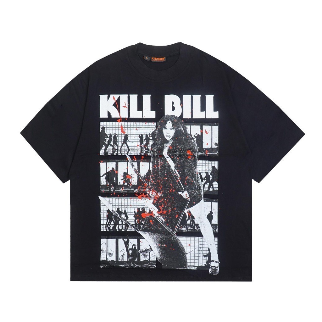 SZA KILL BILL RELAXED FIT TSHIRT สีดํา