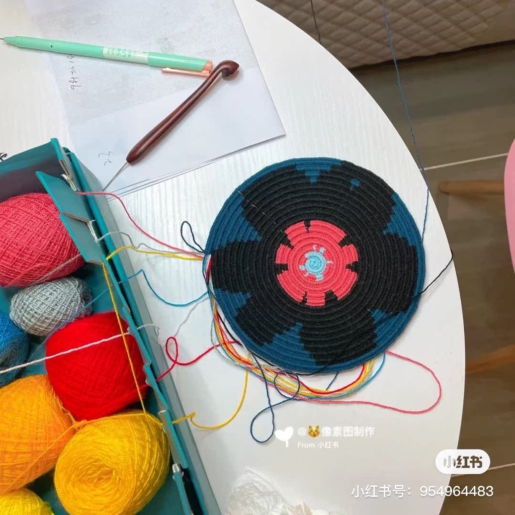 Colombia นําเข้า wayuu Line Handmade Wauu Bag Bucket Bag DIY Single-Strand Portable Flower Material 