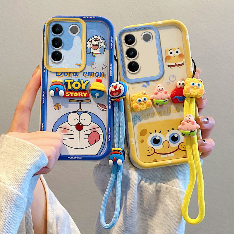 เคส Redmi 15 5G เคสเข้ากันได้กับ Doraemon Spongebob สามมิติรูปตุ๊กตาน่ารักเคสโทรศัพท์แบบนุ่ม TY-TYGZ