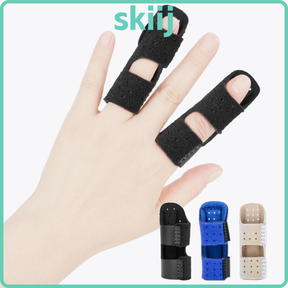 Support สำหรับนิ้วโป้ง.SKIIJ ทำจากผ้าและอลูมิเนียม สีดำและนู้ด มีสายปรับได้ ใช้สำหรับความปลอดภัยในกา