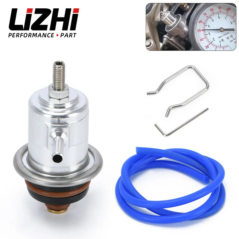 LIZHI RACING 0-5 บาร์ปรับอลูมิเนียมการใช้ความดันสําหรับ VW Golf Jetta Passat Audi VAG เครื่องยนต์ LZ