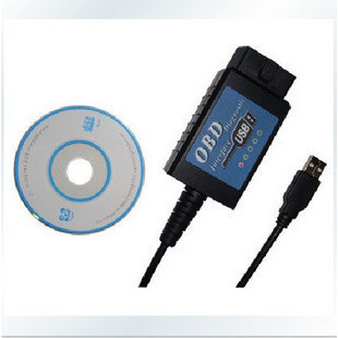 ELM327 สายตรวจจับวินิจฉัยรถยนต์ USB OBD2