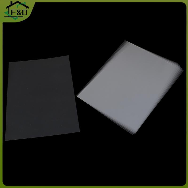 F&O 10 ชิ้น A4 Inkjet Laser Printing Transparency Film กระดาษถ่ายภาพ PCB Stencils