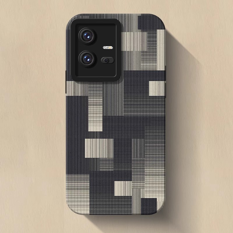 เหมาะสําหรับ iqoo11 เคสโทรศัพท์สไตล์ใหม่ iqoo10 ชุด iqoo9 หญิง iqoo7/8 นุ่ม neo9spro + Stripes iqoo1