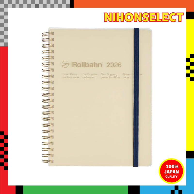 Delphonics 2026 Planner / October 2025 Start - Rollbahn Diary Clear A5 Schedule Book Monthly (Clear)