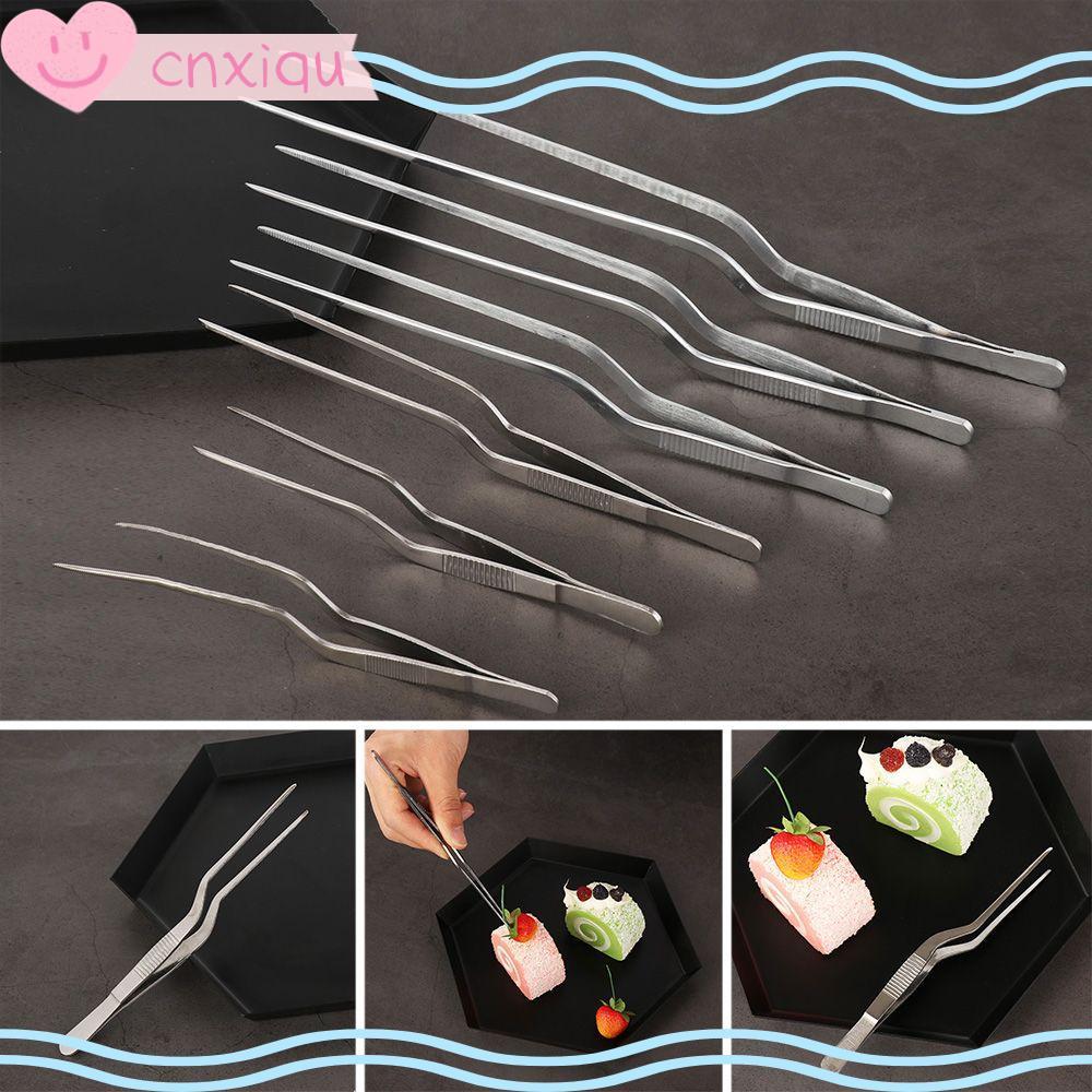 CNXIQU อาหาร Tweezer เครื่องมือครัวร้อนการนําเสนอคลิปบาร์บีคิว