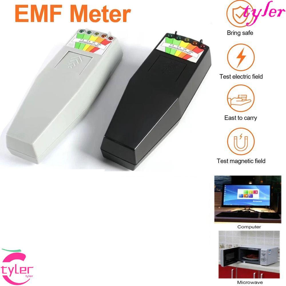 TYLER เครื่องทดสอบรังสีแม่เหล็กไฟฟ้า, ความแม่นยําสูง EMF Reader EMF Gauss Meter, มัลติฟังก์ชั่น 5 LE