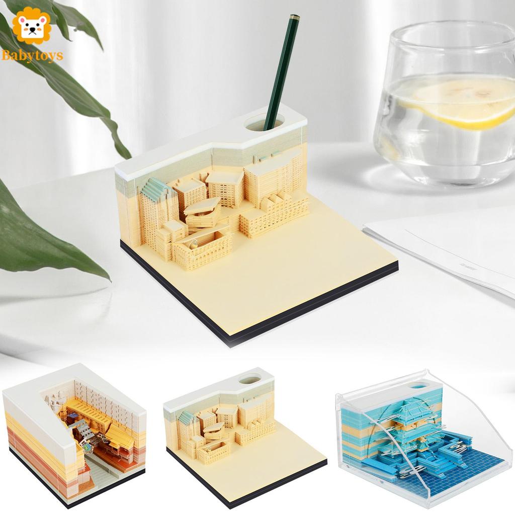 3D โต๊ะหมายเหตุ Pad Creative ปฏิทิน Memo Pad แสง Tear-Away 3D Art หมายเหตุ Pad กระดาษแกะสลัก Art สํา