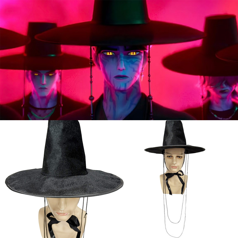 Kpop Demon Hunters Jinu Cosplay Hat Halloween Carnival Party Costume Gift