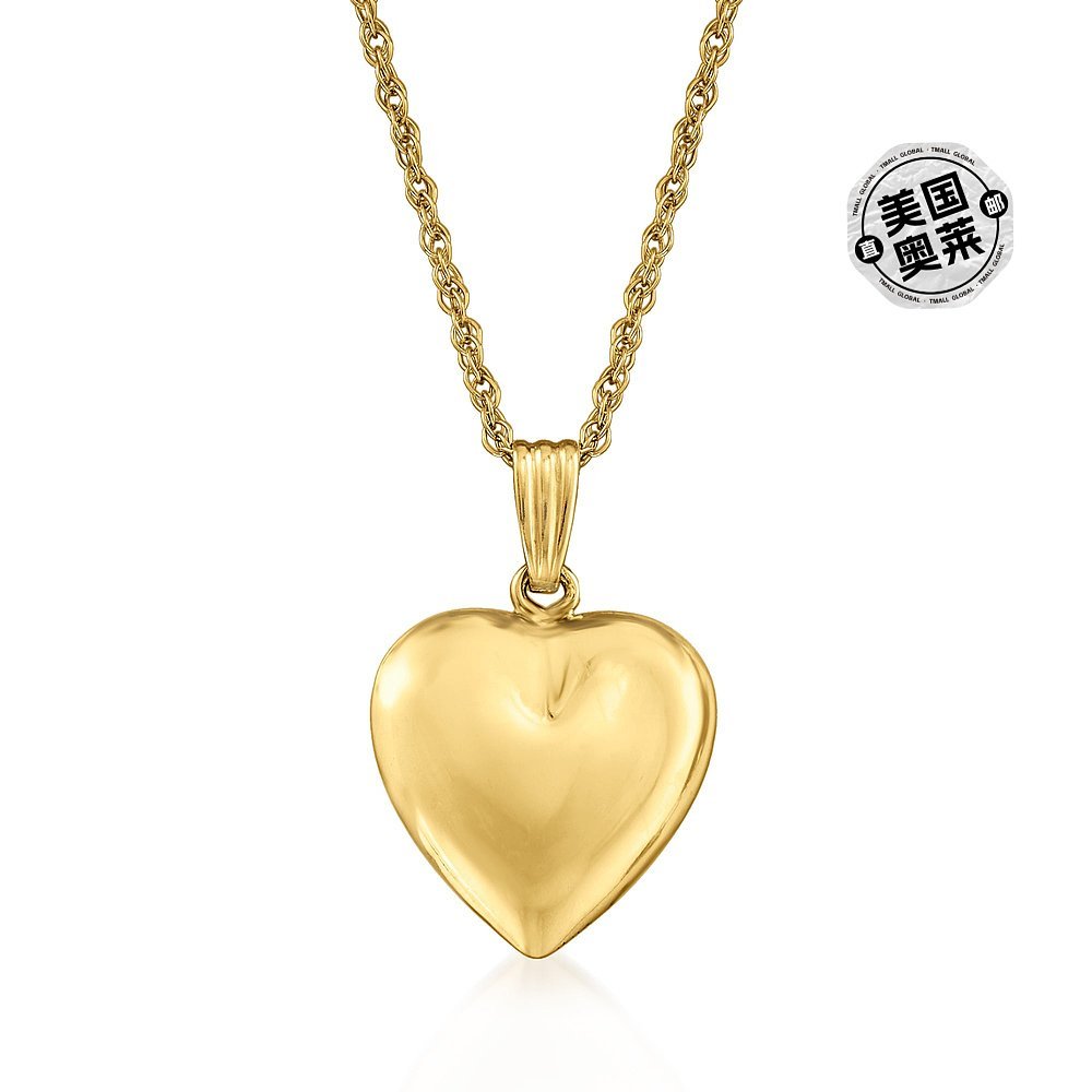 สร้อยคอมุกหัวใจ.Yellow Gold 14KT