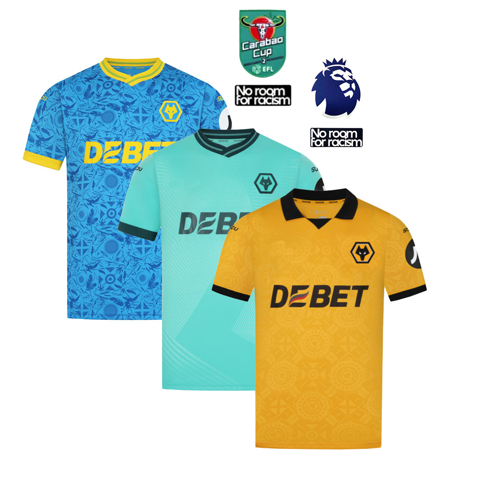 (S--2XL) 25/26 Wolves Home & Away Second Away Fan Football Jersey