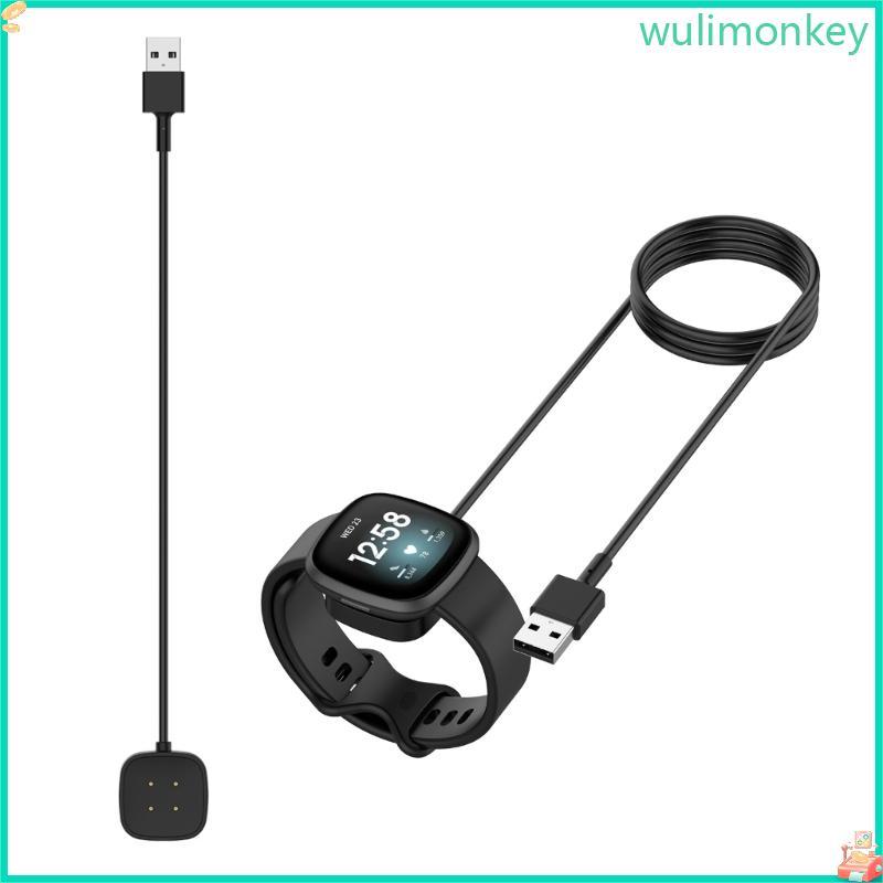 WU USB Watch Charger Cradle สายชาร์จ Dock สําหรับ Sense 2 Versa 3 4 Watch