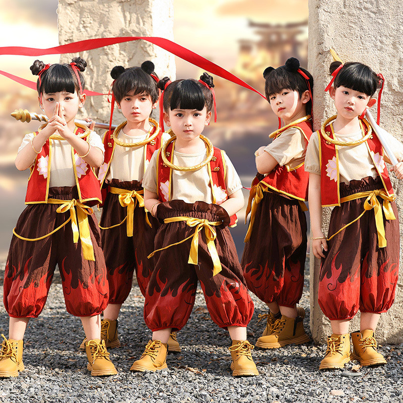 เครื่องแต่งกายcosplay Nezha Anime สำหรับทุกวัย