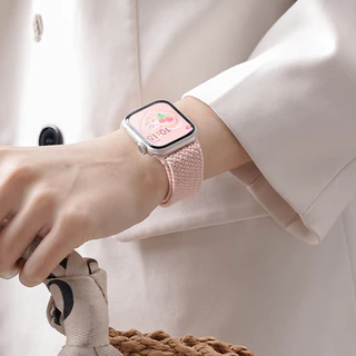 หัวเข็มขัดแม่เหล็ก สายไนลอนทอ สายเปลี่ยนสายกีฬา for Apple Watch Series 11 10 9 8 7 6 iWatch Ultra 3 2 49/46/45/44/42 มม.