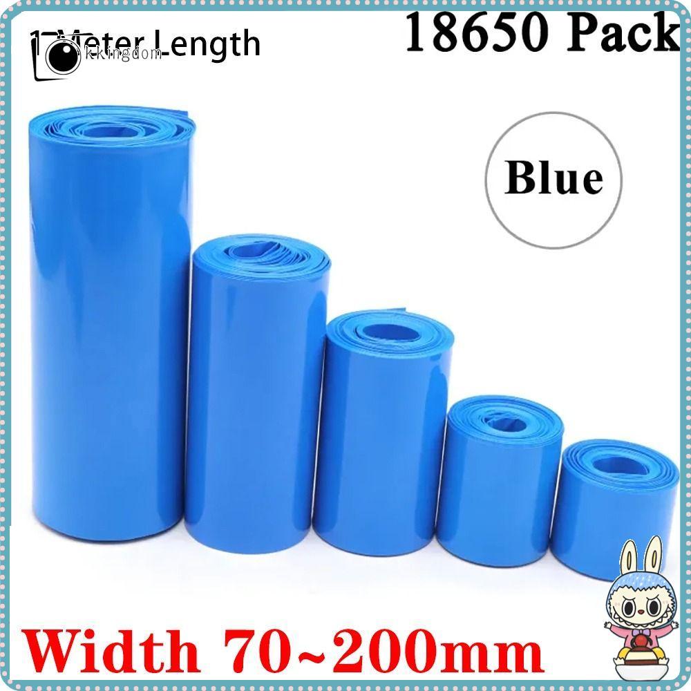 KKINGDOM 1 เมตร/แพ็คท่อหดความร้อน,หลายขนาด PVC Shrinkable Film, Li-ion Wrap 70-200 มม.กว้าง 18650 แบตเตอรี่แพ็คเทปแขน