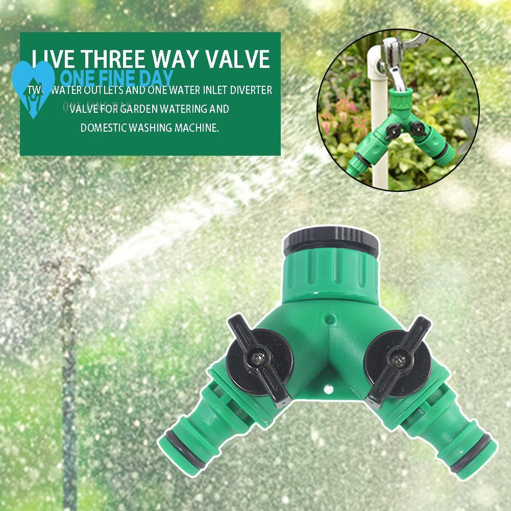Live Tee พร้อมสวิตช์วาล์ว Diverter Diverter เครื่องซักผ้าแตะ Connector One In Two Out F4g8