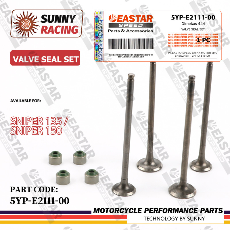 LC135 ชุดซีลวาล์ว COMPLETE SET LC135/Y15ZR / FZ150 INTAKE VALVE EXHAUST VALVE / ชุดซีลวาล์ว