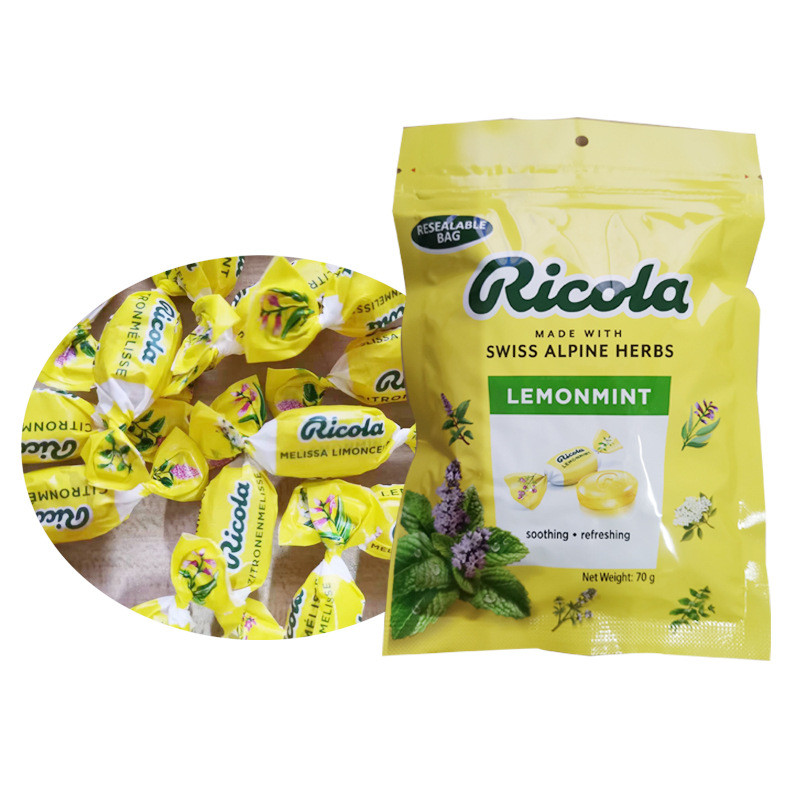 นําเข้า ricola ricola Lemon Mint ยาอมรสดั้งเดิมอิสระ