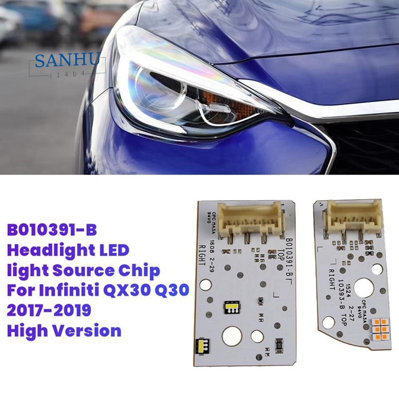 2 ชิ้น/เซ็ตไฟหน้า LED สําหรับ QX30 Q30 2017-2019 รุ่นสูง DRL ไฟเลี้ยวแหล่งชิป