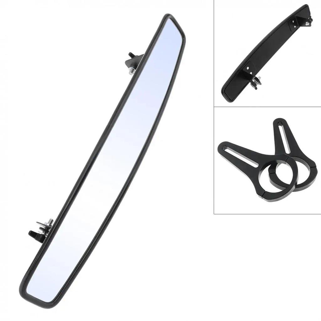 38 ซม.High-Definition UTV รถจักรยานยนต์ด้านหลังกระจกศูนย์ 1.75 "Clamp สําหรับ Offroad RZR 800 1000 S