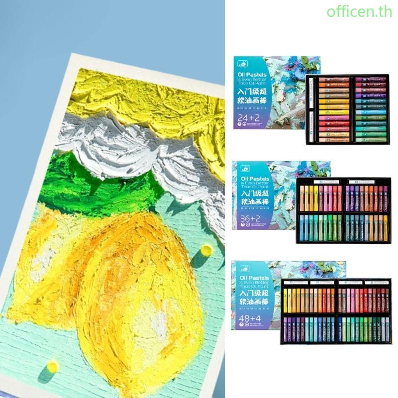 Cen 24 36 48 สี Soft Oil Pastels Sticks Pastels Gallery ภาพวาดสีน้ํามันดินสอสีน้ํามัน